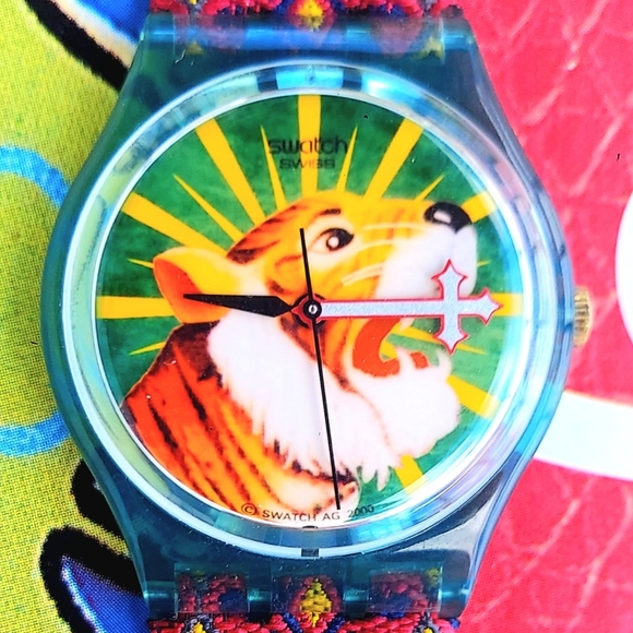 Swatch Watch INELUCTABLE GG198 2001 Standard Gents Rare Swiss Made Quartz - Picture 1 of 9